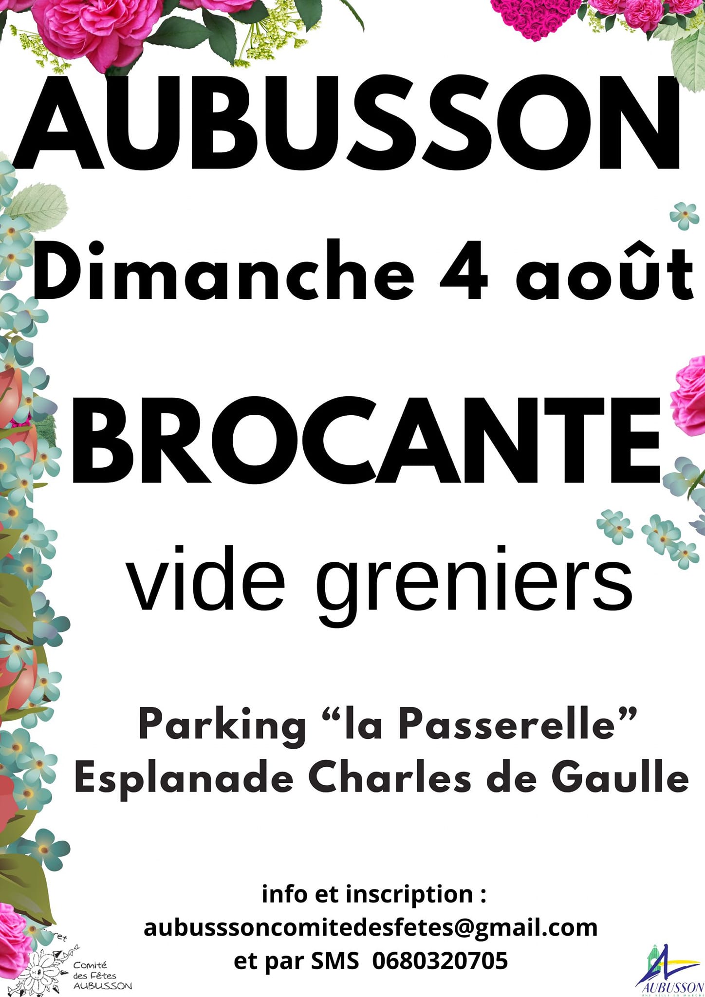 Comité des fêtes brocante 4 aout 2024