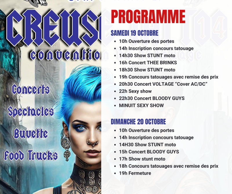 Creuse Tattoo - programme 2024