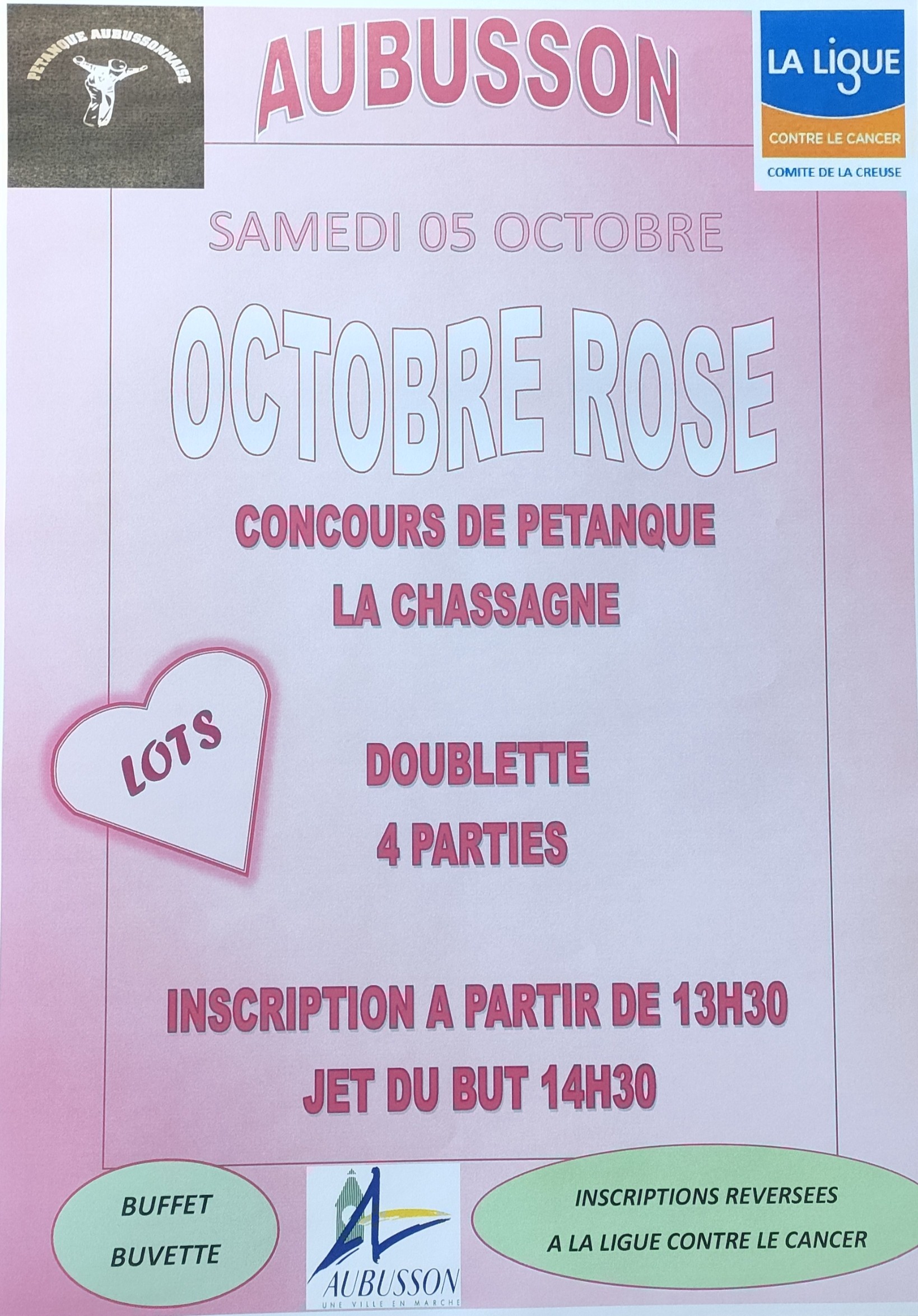 Pétanque Octobre rose