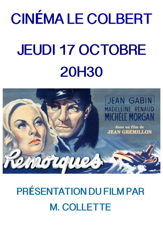 Affiche Remorques - cinéma Le Colbert