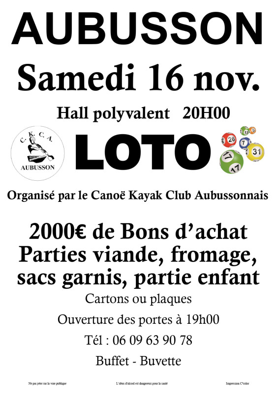 Affiche loto 2024