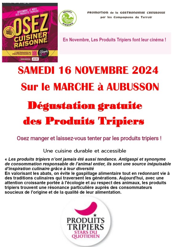 Produits tripiers NOVEMBRE 2024